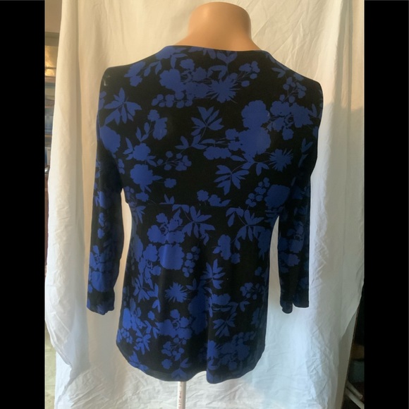 Daisy Fuentes Women's Top Gathered 3/4 Sleeve Length Size Small - Picture 3 of 6